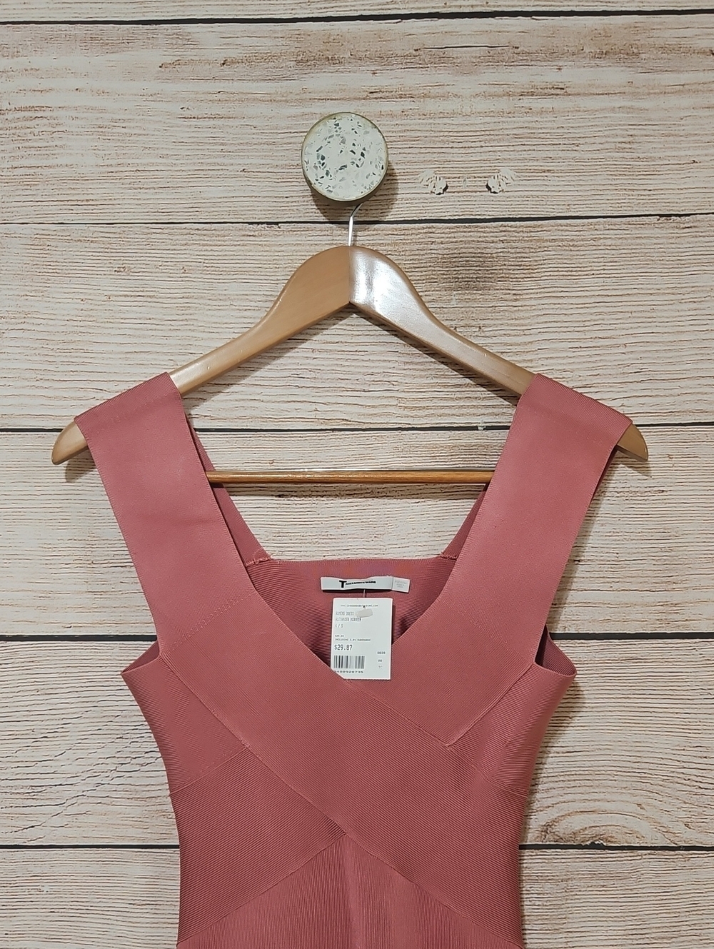 Alexander McQueen Dusty Rose Fitted Sheath Bodycon Dress Small 4 - Picture 2 of 7